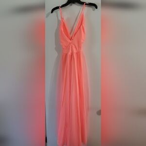 Chic Coral Formal Dress